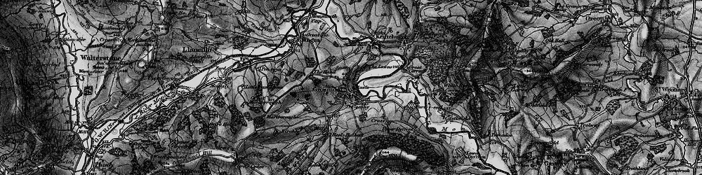 Old map of Grosmont in 1896