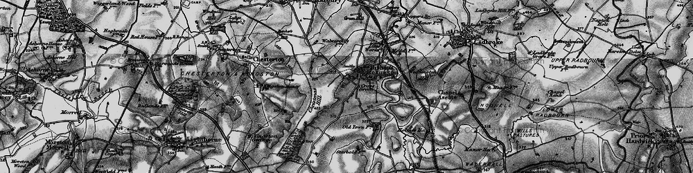 Old map of Gross Green in 1898
