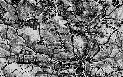 Old map of Groton in 1896