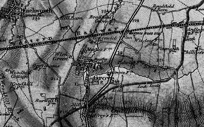 Old map of Bradfield Barn in 1895