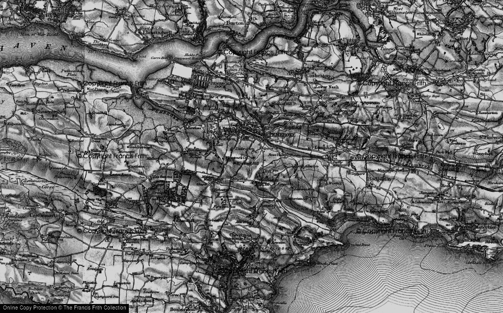 Old Map of Grove, 1898 in 1898
