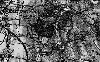 Old map of Grove in 1899