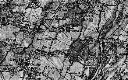 Old map of Grove End in 1895
