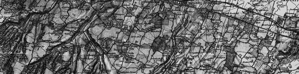 Old map of Grove End in 1895