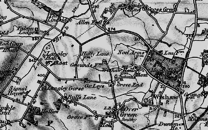 Old map of Grove End in 1899
