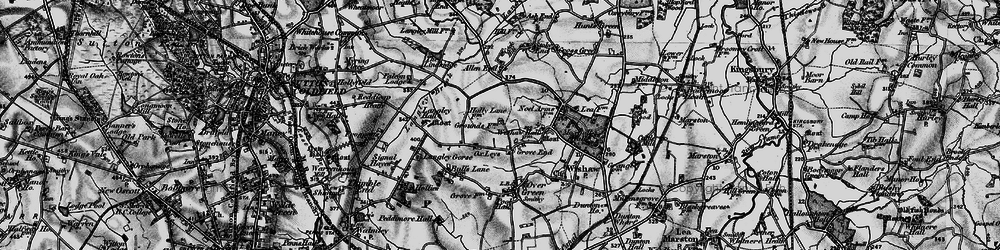 Old map of Grove End in 1899