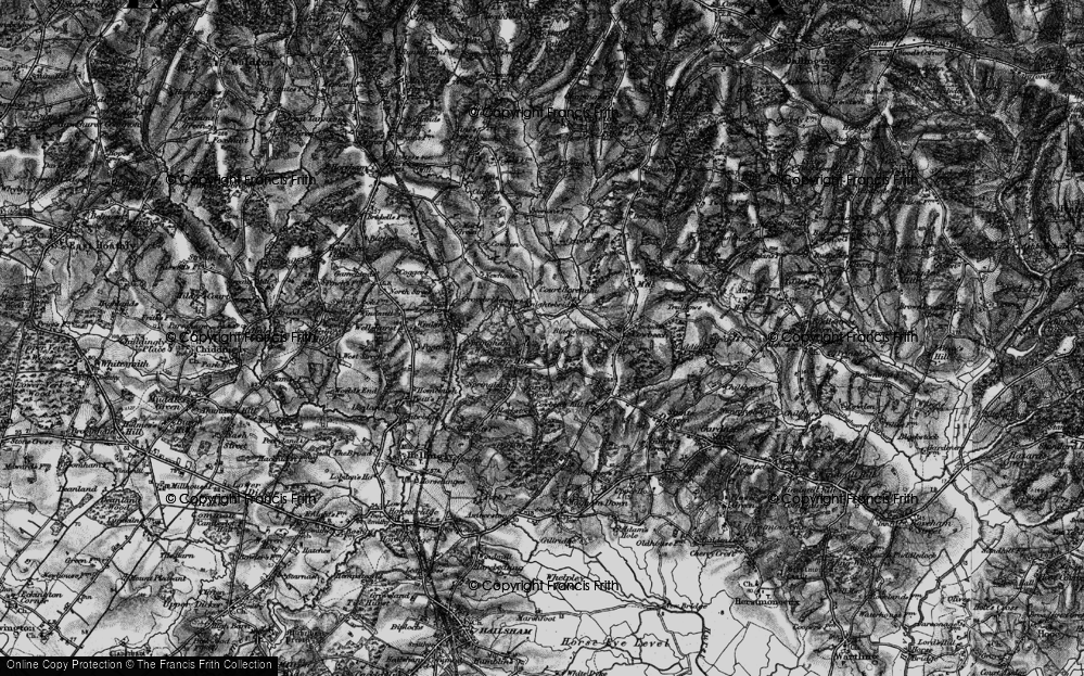 Old Map of Grove Hill, 1895 in 1895