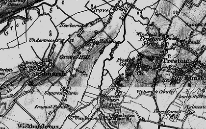 Old map of Grove Hill in 1895