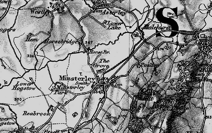 Old map of Grove, The in 1899
