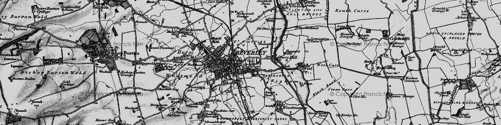 Old map of Grovehill in 1898