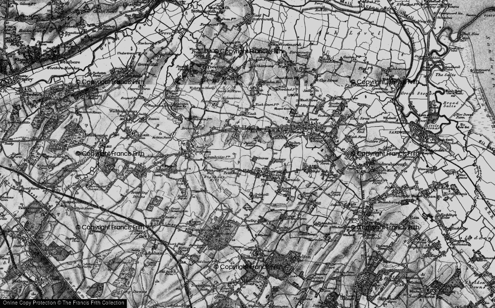 Old Map of Groves, 1895 in 1895