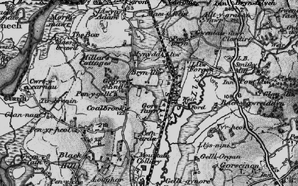 Old map of Grovesend in 1897