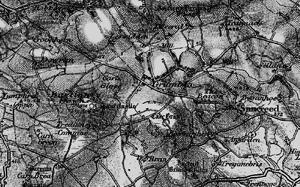 Old map of Bartinney Downs in 1895