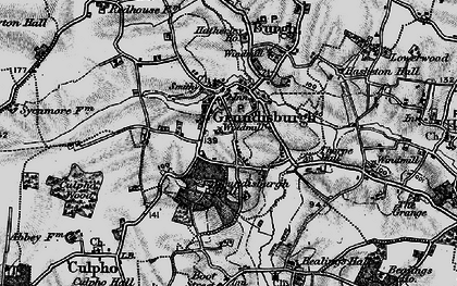 Old map of Grundisburgh in 1896