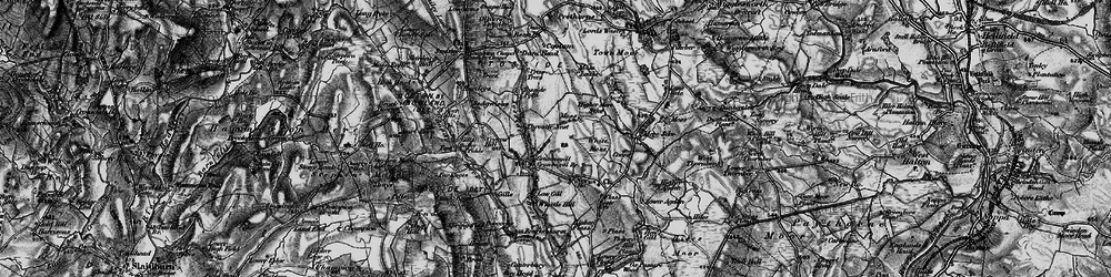 Old map of Grunsagill in 1898