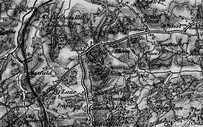 Old map of Guestling Thorn in 1895