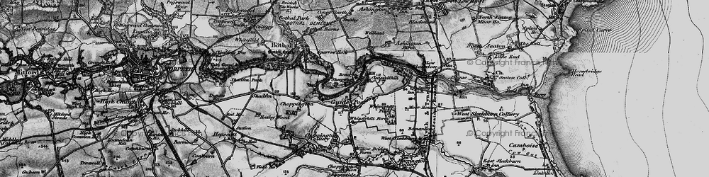 Old map of Guide Post in 1897