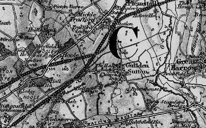 Old map of Guilden Sutton in 1896