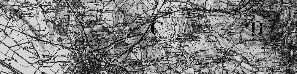 Old map of Guilden Sutton in 1896