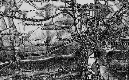 Old map of Guildford Park in 1896