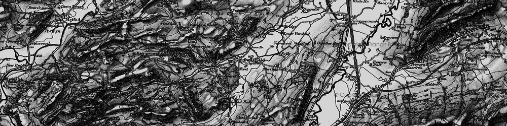 Old map of Guilsfield in 1897