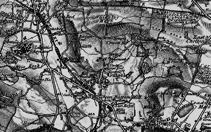 Old map of Guiseley in 1898