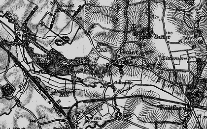 Old map of Guist in 1898