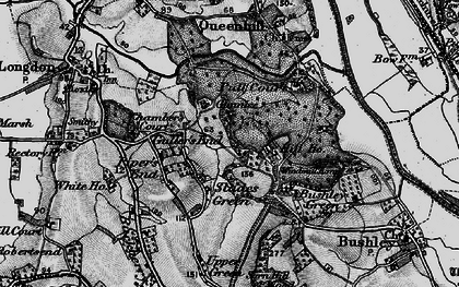 Old map of Guller's End in 1898