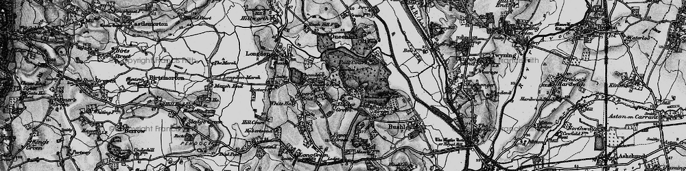 Old map of Guller's End in 1898