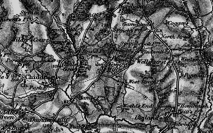 Old map of Gun Hill in 1895