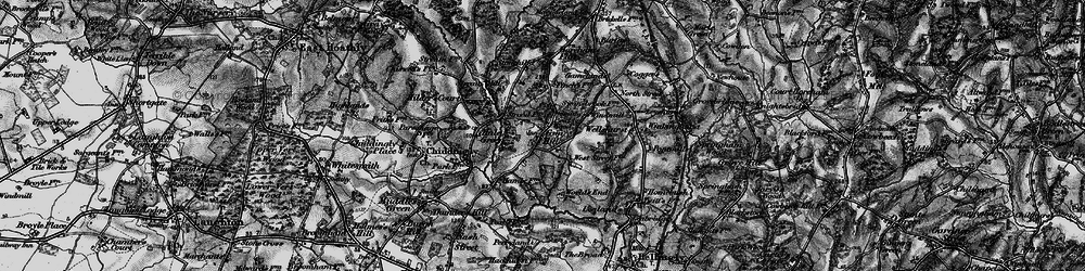 Old map of Gun Hill in 1895