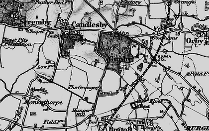 Old map of Gunby in 1899