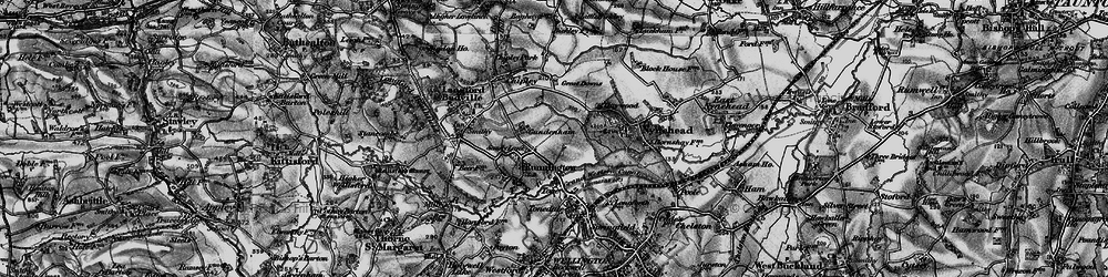Old map of Gundenham in 1898