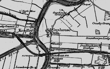 Old map of Brumby Grange in 1895