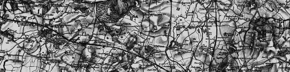 Old map of Gunstone in 1899