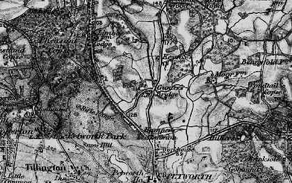 Old map of Gunter's Bridge in 1895