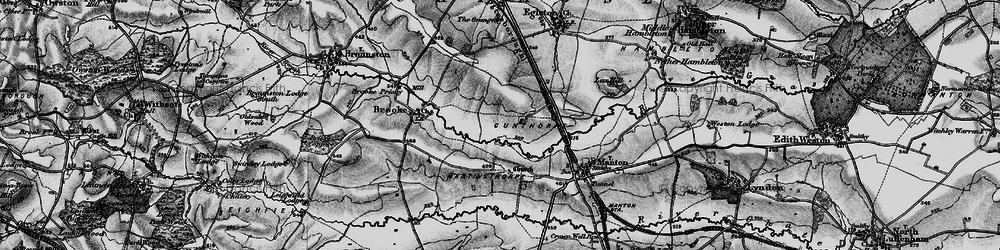Old map of Gunthorpe in 1899