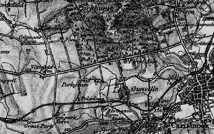 Old map of Gunville in 1895