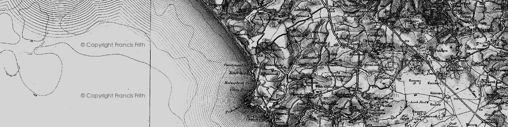 Old map of Gunwalloe Fishing Cove in 1895