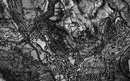 Old map of Gurnos in 1898
