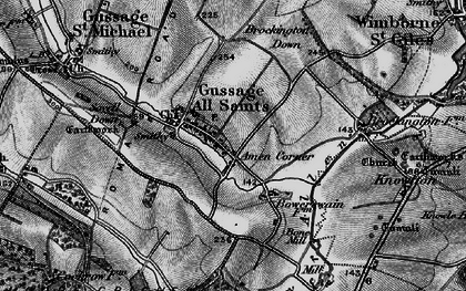 Old map of Amen Corner in 1895