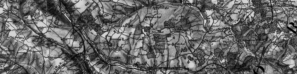 Old map of Gustard Wood in 1896