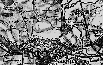 Old map of Guy's Cliffe in 1898