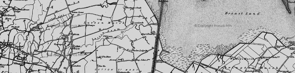 Old map of Leamlands in 1898