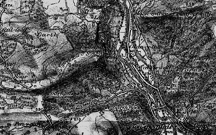 Old map of Gwaelod-y-garth in 1898