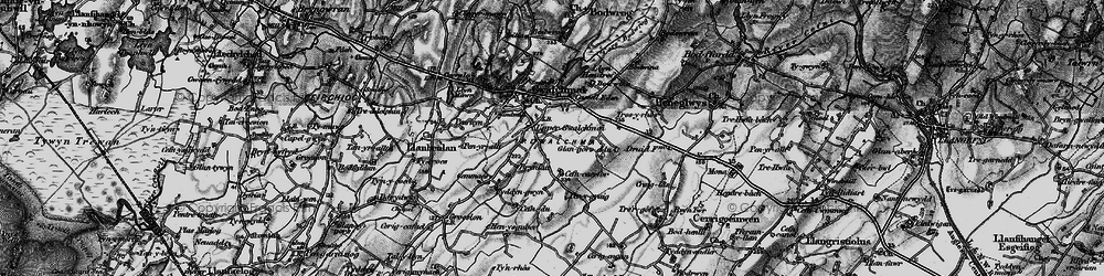 Old map of Gwalchmai in 1899
