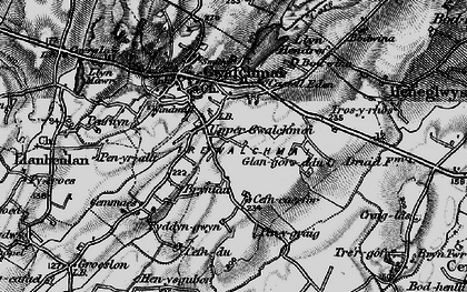 Old map of Gwalchmai Uchaf in 1899
