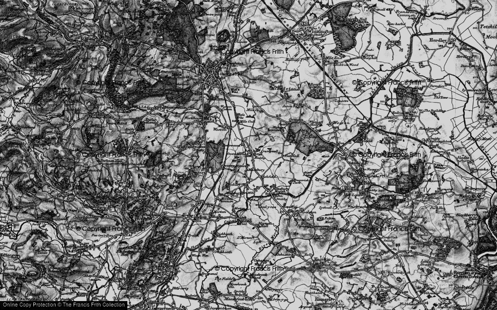 Old Map of Gwern y brenin, 1897 in 1897