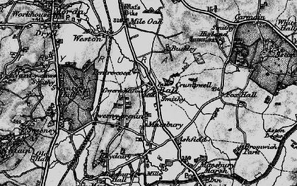 Old map of Gwern y brenin in 1897