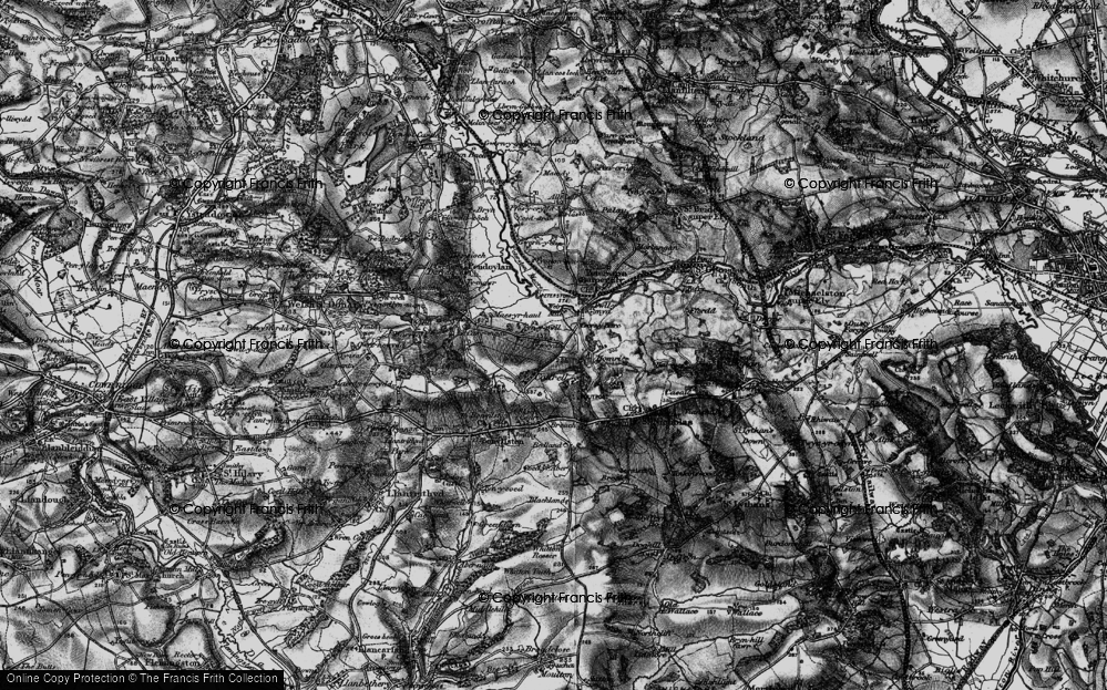 Old Map of Gwern-y-Steeple, 1897 in 1897